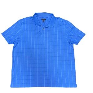 Van Heusen Blue Short Sleeve Polo Shirt Size XXL